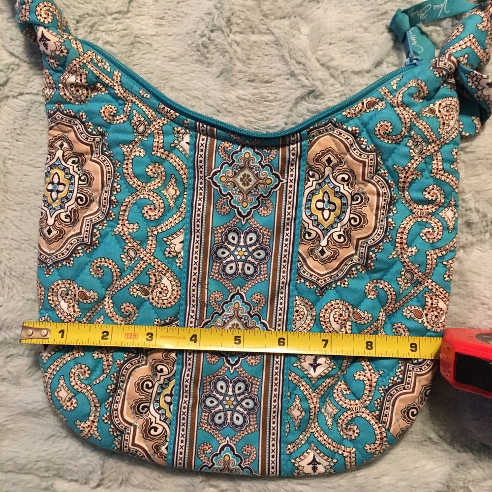 Vera Bradley Totally Turquoise small purse - Picture 9 of 11